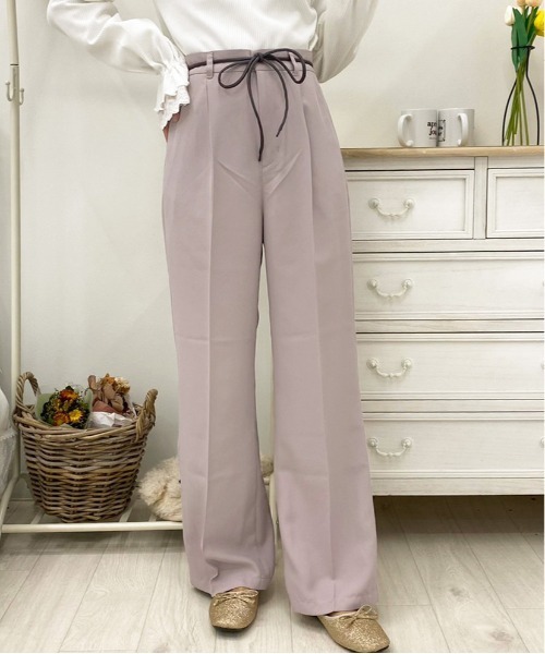 apres jour(アプレジュール)の「MILKフレアパンツ【ZOZOTOWN限定アイテム】(その他パンツ・レディース・アイボリー/ブルー系その他/オレンジ系その他/ブラック/ラベンダー/モカ/ダークブラウン/その他/ミント・MEDIUM/X-LARGE/SMALL)」の14枚目の写真