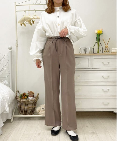 apres jour(アプレジュール)の「MILKフレアパンツ【ZOZOTOWN限定アイテム】(その他パンツ・レディース・アイボリー/ブルー系その他/オレンジ系その他/ブラック/ラベンダー/モカ/ダークブラウン/その他/ミント・MEDIUM/X-LARGE/SMALL)」の16枚目の写真