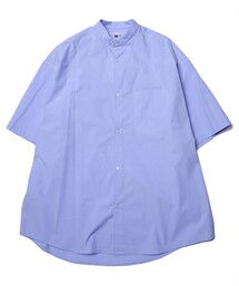 FREAK'S STORE | WEB限定 Wide Fit ワイドフィット バンドカラー ショートスリーブシャツ/オーバーサイズ(シャツ/ブラウス)