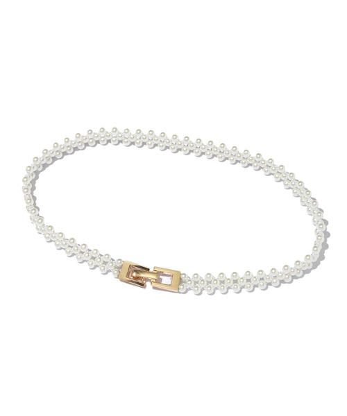 SPINNS（スピンズ）の「バールデザインビットベルト（ベルト・レディース・ゴールド・ONESIZE）」の4枚目の写真