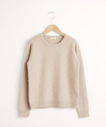 NIMES | 7Gアンゴラミンク加工 クルーネックプルオーバー(ニット/セーター)