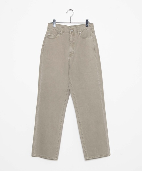 WEGO（ウィゴー）の「WEGO/【マルチサイズ】ハイウエストストレートパンツ（デニムパンツ・レディース・インディゴブルー/ホワイト系その他/グリーン系その他/ダークインディゴブルー/ブラウン/ピンク/ブラック系その他/ライトインディゴブルー/ベージュ/カーキ/ブラウン系その他/グリーン/レッド/ブラック/ケリー/ピンク系その他・SMALL/LARGE/X-SMALL/MEDIUM/MEDIUM/TALL）」の20枚目の写真