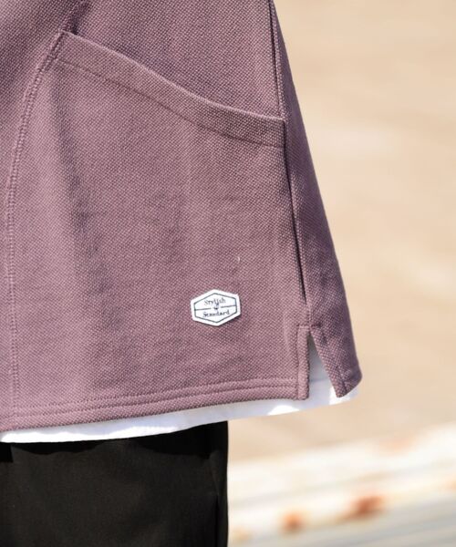 JEMORGAN(ジェーイーモーガン)の「【WEB限定/SHIPS別注】JEMORGAN: ビッグシルエット 鹿の子 ノースリーブ Tシャツ (ベスト)(Tシャツ/カットソー・メンズ・ブラック/パープル・MEDIUM/LARGE)」の13枚目の写真