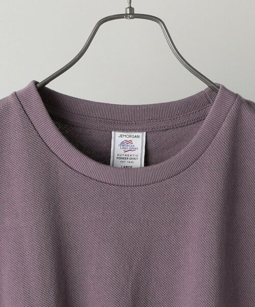 JEMORGAN(ジェーイーモーガン)の「【WEB限定/SHIPS別注】JEMORGAN: ビッグシルエット 鹿の子 ノースリーブ Tシャツ (ベスト)(Tシャツ/カットソー・メンズ・ブラック/パープル・MEDIUM/LARGE)」の4枚目の写真