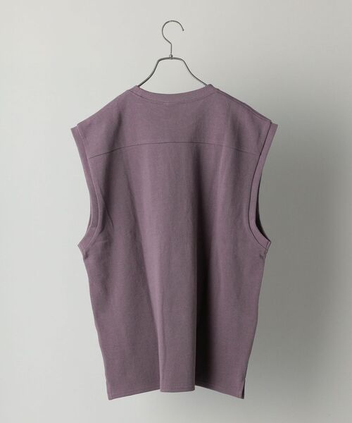 JEMORGAN(ジェーイーモーガン)の「【WEB限定/SHIPS別注】JEMORGAN: ビッグシルエット 鹿の子 ノースリーブ Tシャツ (ベスト)(Tシャツ/カットソー・メンズ・ブラック/パープル・MEDIUM/LARGE)」の16枚目の写真