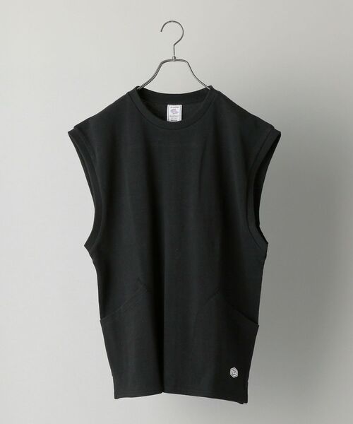 JEMORGAN(ジェーイーモーガン)の「【WEB限定/SHIPS別注】JEMORGAN: ビッグシルエット 鹿の子 ノースリーブ Tシャツ (ベスト)(Tシャツ/カットソー・メンズ・ブラック/パープル・MEDIUM/LARGE)」の14枚目の写真