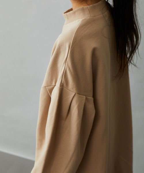 ＆yam（アンドヤム）の「プレミアムコットン バルーンスリーブプルオーバー（スウェット・キッズ・オレンジ/ブルー/パープル/グレー/ピンク/ブラック/ホワイト/ベージュ・140-150cm/130-140cm/110-120cm/120-130cm/150-160cm）」の14枚目の写真