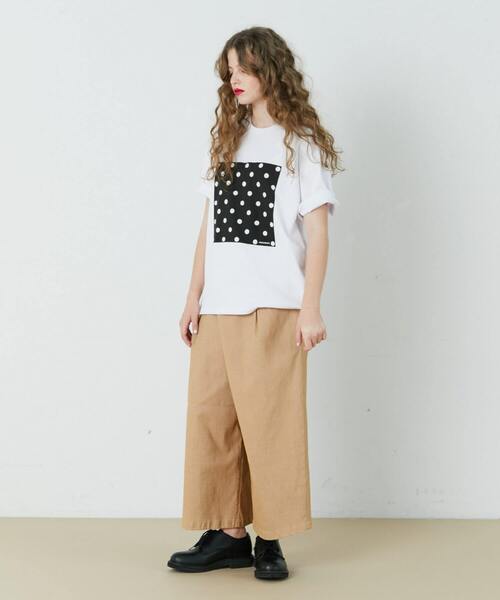 FRAPBOIS（フラボア）の「テイスドットＴ（Tシャツ/カットソー・レディース・ブラック/ホワイト・1/2）」の18枚目の写真