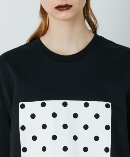 FRAPBOIS（フラボア）の「テイスドットＴ（Tシャツ/カットソー・レディース・ブラック/ホワイト・1/2）」の13枚目の写真
