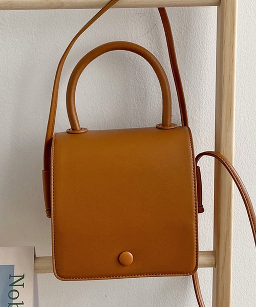 aimoha（アイモハ）の「箱型シンプルバッグ（ショルダーバッグ・レディース・ブラック/ベージュ/ブラウン/イエロー・FREE）」の21枚目の写真