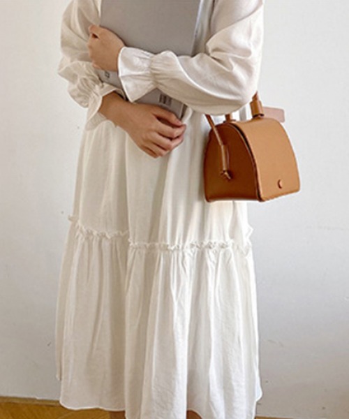 aimoha（アイモハ）の「箱型シンプルバッグ（ショルダーバッグ・レディース・ブラック/ベージュ/ブラウン/イエロー・FREE）」の15枚目の写真