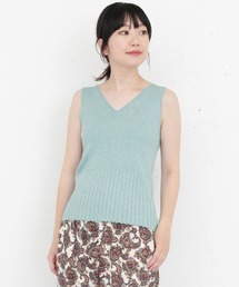 KBF+ | KBF+　Vネックリブニットタンク∴(タンクトップ)