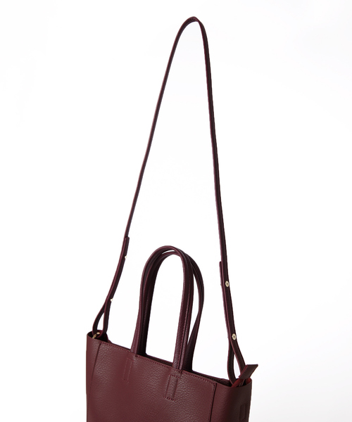 LOWELL things（ロウェル　シングス）の「【販売店舗限定】軽量2WAYシンプルトート（トートバッグ・レディース・ブラック/ボルドー/アイボリー/グレー・フリー）」の14枚目の写真