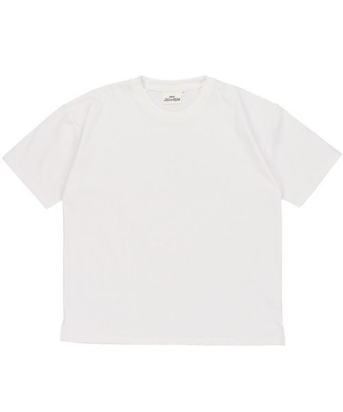 SPINNS（スピンズ）の「【ゆったりシルエット】オーバーサイズCOOL 半袖Tシャツ（Tシャツ/カットソー・メンズ・ブラック/オフホワイト/チャコール/ダークブルー・M/L）」の13枚目の写真