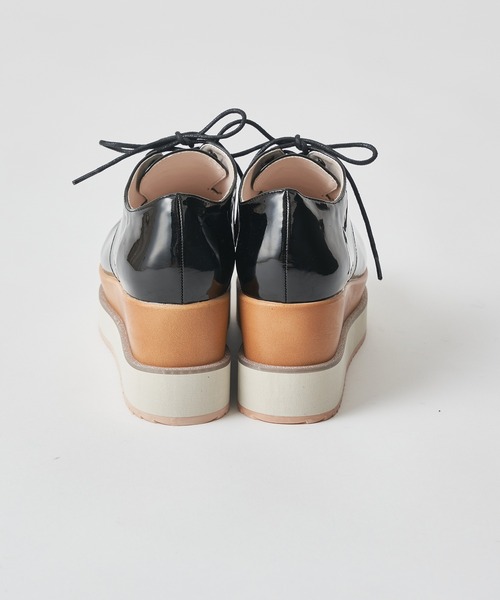 one after another NICE CLAUP（ワンアフターアナザーナイスクラップ）の「レースアップ厚底シューズ（その他シューズ・レディース・ブラック・SMALL/MEDIUM/LARGE）」の8枚目の写真