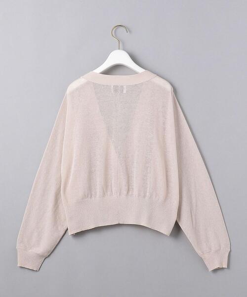 UNITED ARROWS（ユナイテッドアローズ）の「UWCC C/LI/N ドルマン ショート カーディガン◆（カーディガン/ボレロ・レディース・ブラック/ベージュ/オフホワイト・FREE）」の13枚目の写真