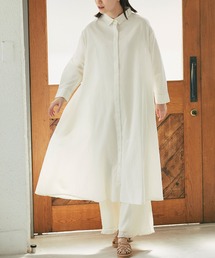 and R | コットンロングシャツワンピース(シャツワンピース)