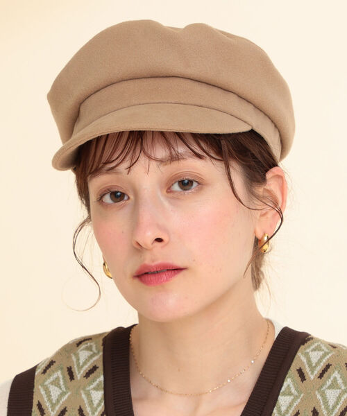 Ray BEAMS（レイビームス）の「Ray BEAMS / 21AW フィッシャーマン キャップ（ハンチング/ベレー帽・レディース・ブラック/ベージュ/チェック・ONE SIZE）」の9枚目の写真