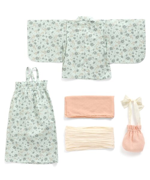 apres les cours（アプレレクール）の「あわいろ花柄浴衣（浴衣・キッズ・ラベンダー/ミント・100/120/140/130/150/110）」の10枚目の写真