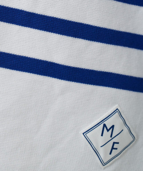 My Fav. CHILD WOMAN（マイファブチャイルドウーマン）の「【NET限定巾着バッグ付き】ラッセルパネルボーダーゆる半袖チュニック（Tシャツ/カットソー・レディース・ブルー・FREE）」の19枚目の写真