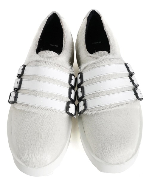 SHAREEF（シャリーフ）の「THREE BELTS MONK（ドレスシューズ・メンズ・ブラック/オフホワイト/ネイビー・2/1/3）」の2枚目の写真