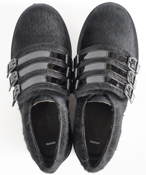 SHAREEF（シャリーフ）の「THREE BELTS MONK（ドレスシューズ・メンズ・ブラック/オフホワイト/ネイビー・2/1/3）」の5枚目の写真