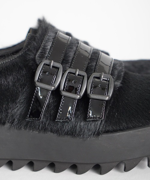 SHAREEF（シャリーフ）の「THREE BELTS MONK（ドレスシューズ・メンズ・ブラック/オフホワイト/ネイビー・2/1/3）」の6枚目の写真