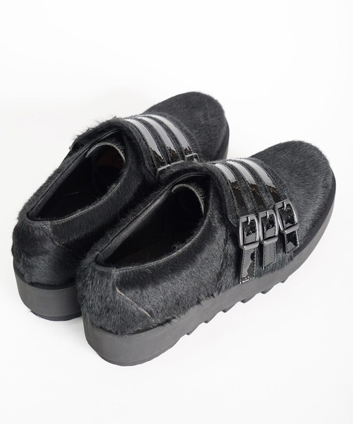 SHAREEF（シャリーフ）の「THREE BELTS MONK（ドレスシューズ・メンズ・ブラック/オフホワイト/ネイビー・2/1/3）」の9枚目の写真