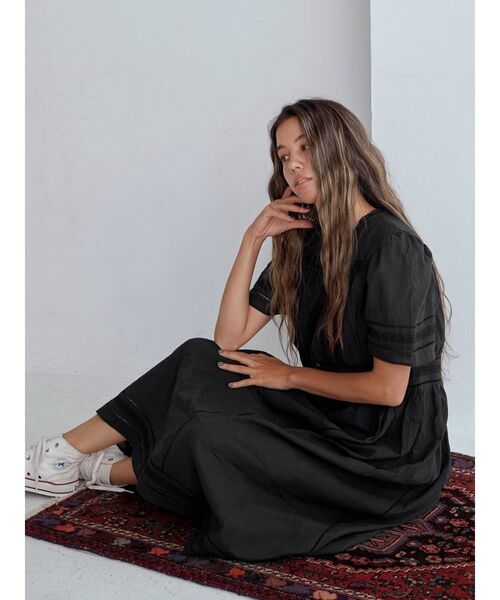 Ungrid（アングリッド）の「コットンマキシワンピース（ワンピース・レディース・オフホワイト/ブラック・FREE）」の8枚目の写真