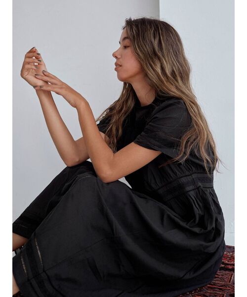 Ungrid（アングリッド）の「コットンマキシワンピース（ワンピース・レディース・オフホワイト/ブラック・FREE）」の11枚目の写真