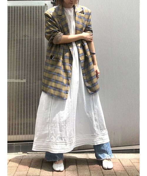 Ungrid（アングリッド）の「コットンマキシワンピース（ワンピース・レディース・オフホワイト/ブラック・FREE）」の6枚目の写真