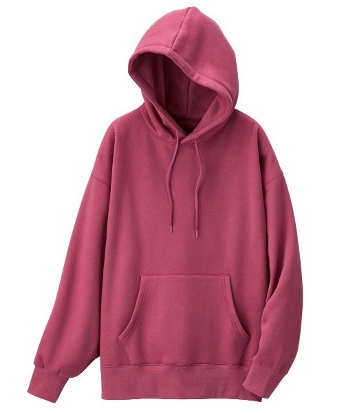 GeeRA（ジーラ）の「綿混裏起毛ビッグシルエットパーカー（パーカー・レディース・チャコール/ブラック/パープル/ベージュ/グリーン/ピンク/ダークグリーン・S/M/L/XL/XX-LARGE）」の9枚目の写真