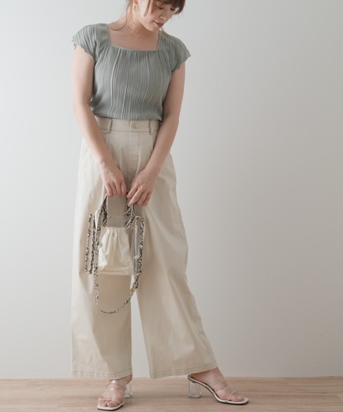 Lilipetit（リリプティ）の「【Lilipetit×Rina】ソフトストレートパンツ（その他パンツ・レディース・アイボリー/ベージュ・M/L）」の21枚目の写真