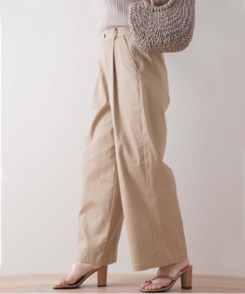 Lilipetit（リリプティ）の「【Lilipetit×Rina】ソフトストレートパンツ（その他パンツ・レディース・アイボリー/ベージュ・M/L）」の8枚目の写真