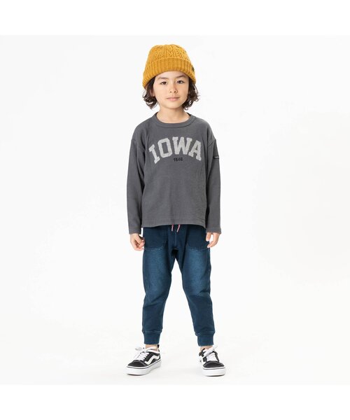 F.O.KIDS(エフオーキッズ)の「インディゴジョガーパンツ 10分丈(その他パンツ・キッズ・ネイビー/ブルー・95/80/140/120/90/130/100/110)」の3枚目の写真