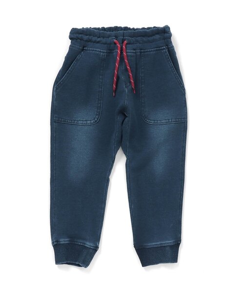F.O.KIDS(エフオーキッズ)の「インディゴジョガーパンツ 10分丈(その他パンツ・キッズ・ネイビー/ブルー・95/80/140/120/90/130/100/110)」の5枚目の写真