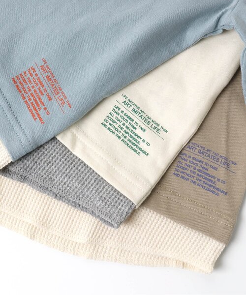 BREEZE（ブリーズ）の「レイヤード風Tシャツ（Tシャツ/カットソー・キッズ・オレンジ/ベージュ/オフホワイト/サックスブルー・100/110/120/130/90/140/150）」の22枚目の写真
