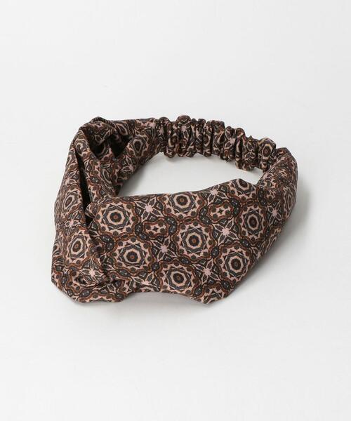 green label relaxing（グリーンレーベルリラクシング）の「プリント アソート ターバン　ヘアバンド（ヘアバンド・レディース・オレンジ/モカ/ケリー・FREE）」の2枚目の写真