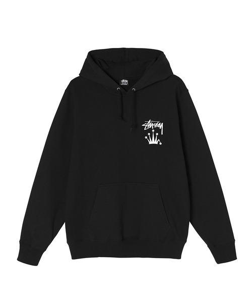 Stussy ブラック クラウン パーカー M STUSSY（ステューシー）の「Stock Crown Hood（パーカー）」 - WEAR