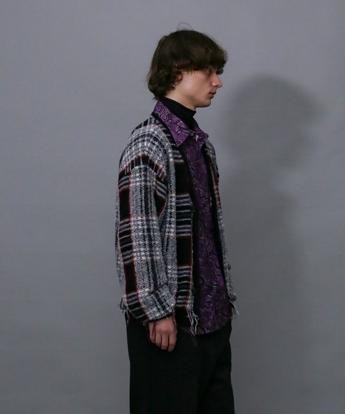 Iroquois(イロコイ)の「WARP THREAD CHECK KNIT CD(ニット/セーター Iroquois(イロコイ)の「WARP THREAD CHECK KNIT CD(ニット/セーター