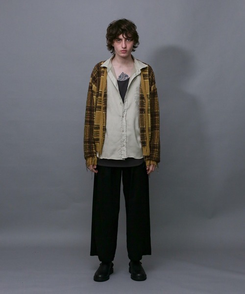 Iroquois（イロコイ）の「WARP THREAD CHECK KNIT CD（ニット/セーター