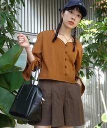ハートネックショート丈ジャケット【コンテンポラリーダンサー水村里奈×anown 限定コラボ】