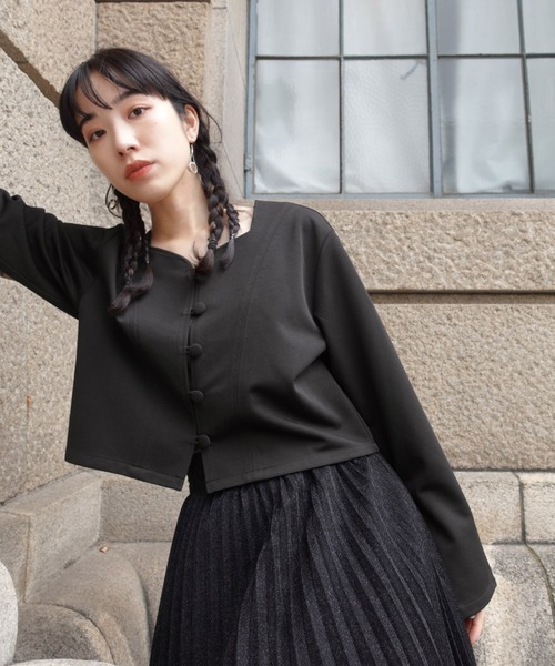 シアーショートジャケット　高級素材　ハリ　個性派　ミセス　水玉 楽天市場】シニアファッション レディース 春夏物 フリー サイズ