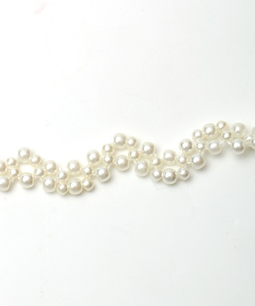 チチカカ（チチカカ）の「レース編みパールネックレス（ネックレス・レディース・オフホワイト/ピンク・FREE）」の8枚目の写真
