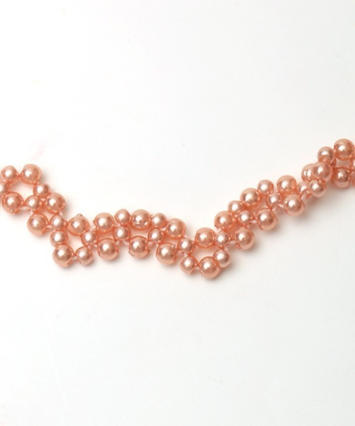 チチカカ（チチカカ）の「レース編みパールネックレス（ネックレス・レディース・オフホワイト/ピンク・FREE）」の9枚目の写真