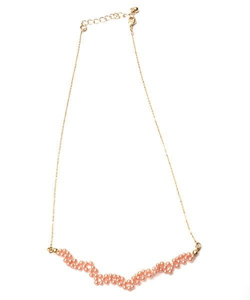 チチカカ（チチカカ）の「レース編みパールネックレス（ネックレス・レディース・オフホワイト/ピンク・FREE）」の7枚目の写真