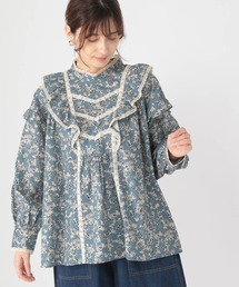 studio CLIP | 【低身長向けアイテム/WEB限定】ペイズリーフリルブラウス(シャツ/ブラウス)