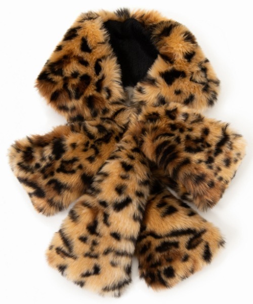 Casselini（キャセリーニ）の「Casselini(キャセリーニ)リボンティペット（マフラー・レディース・ブラック/グリーン/その他/その他1/レオパード・FREE）」の11枚目の写真