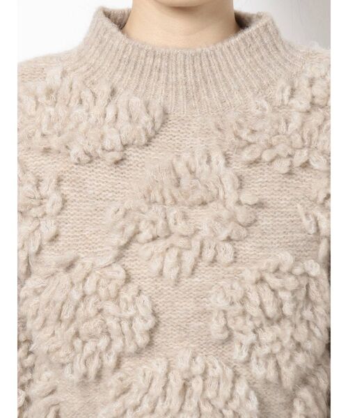 MURUA（ムルーア）の「ボンボンループニット（ニット/セーター・レディース・ブラウン/アイボリー・FREE）」の17枚目の写真