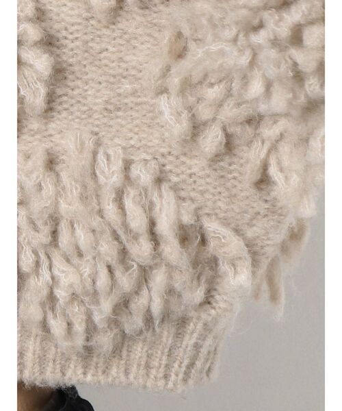 MURUA（ムルーア）の「ボンボンループニット（ニット/セーター・レディース・ブラウン/アイボリー・FREE）」の19枚目の写真